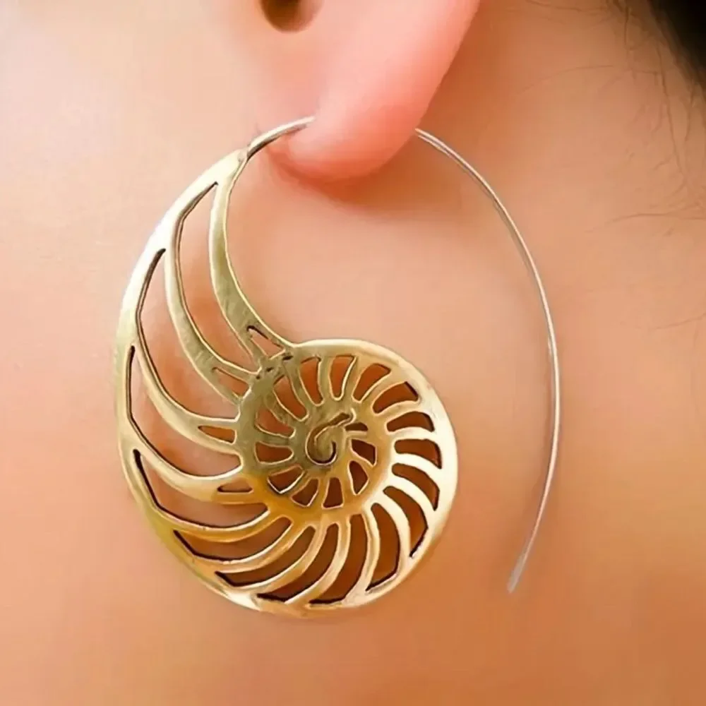 boho hoop earrings A325